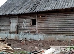 Замена венцов и ремонт фундамента дома в дер. Большие Валговицы