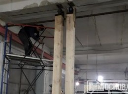 Усиление бетонной балки с подъемом до 5 см в автосервисе в г. Пушкин