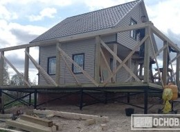 Строительство открытой террасы к дому